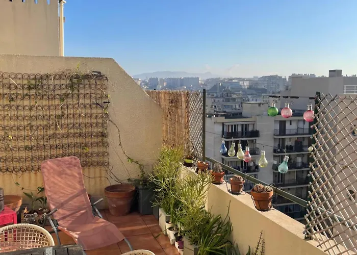 4 Personnes Appart 60 M2 Terrasse 35M2 Sejour Sud 2 Vraies Chambres Gare Saint-Charles Universite